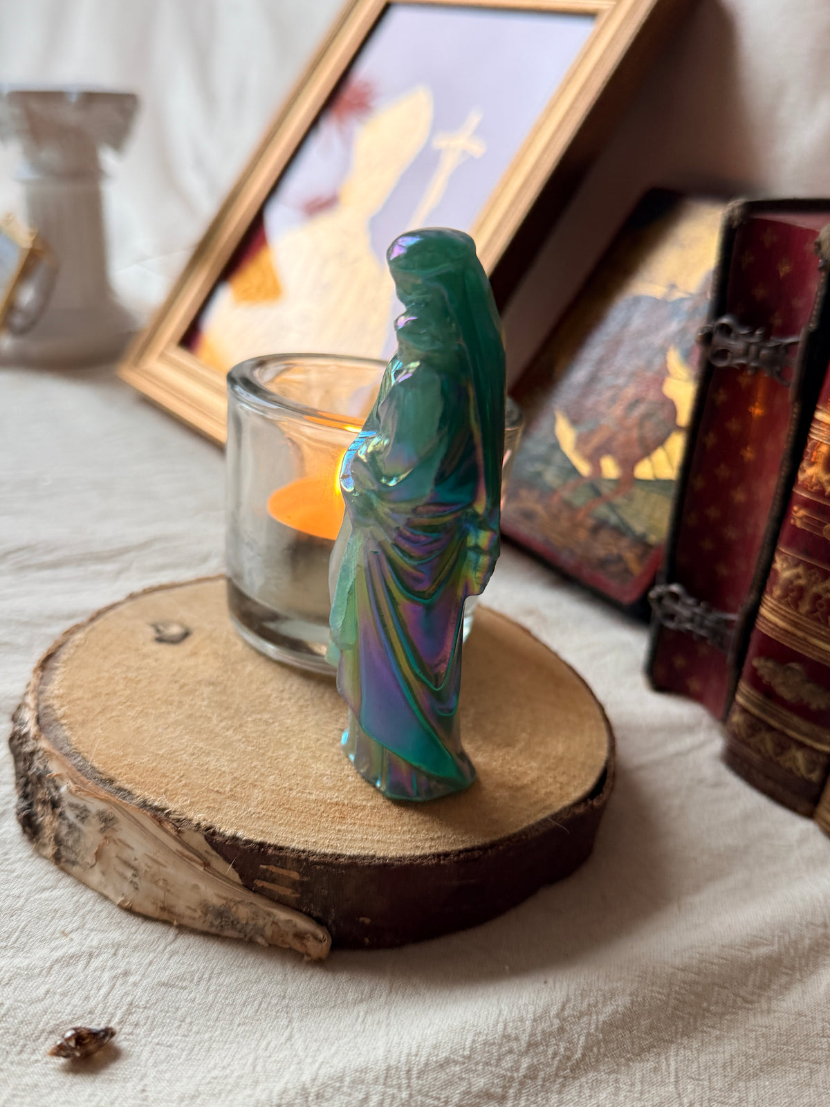 Vierge à l’Enfant – Aventurine naturelle