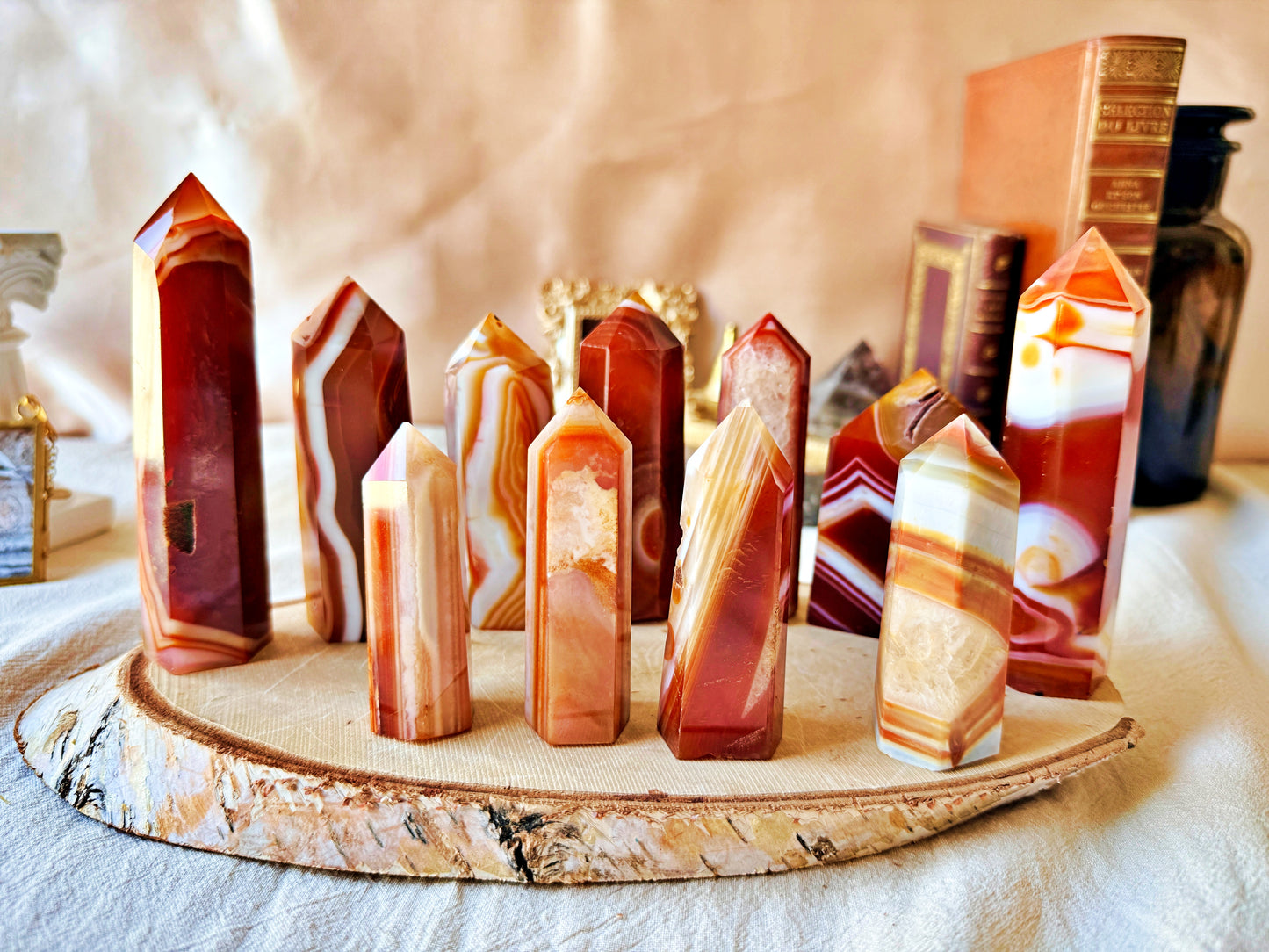 Pointe Agate Sardonyx naturelle
