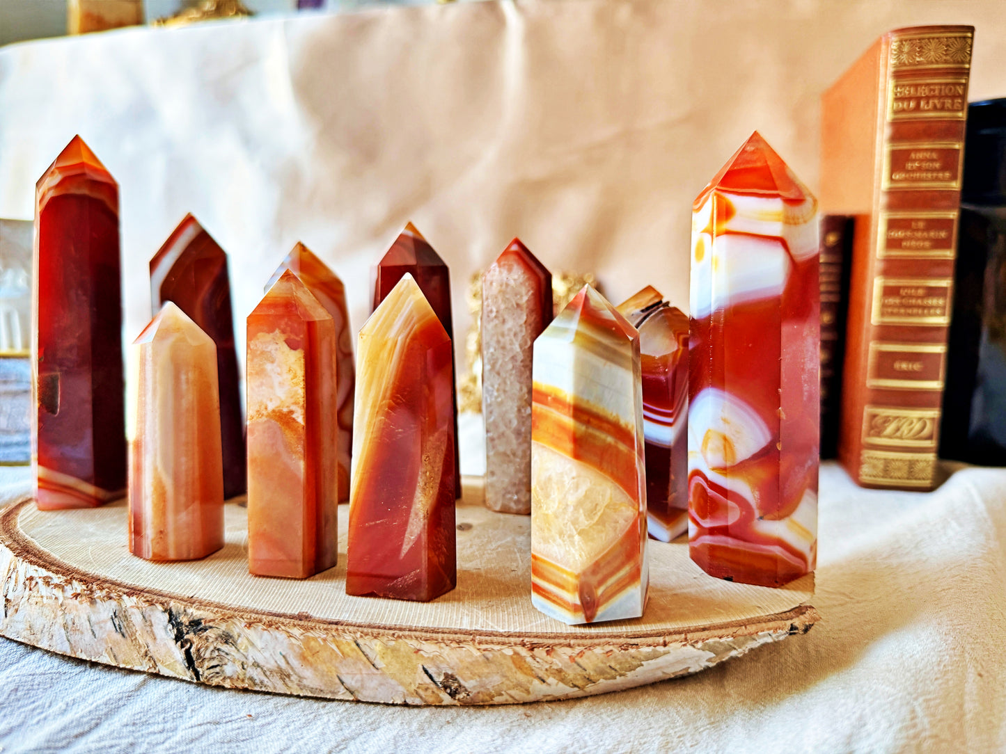 Pointe Agate Sardonyx naturelle