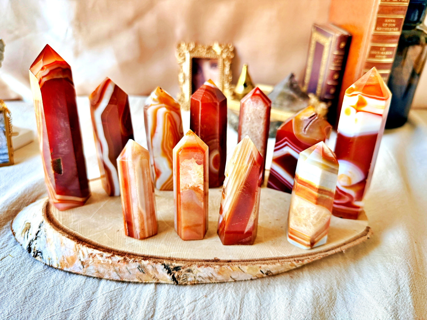 Pointe Agate Sardonyx naturelle