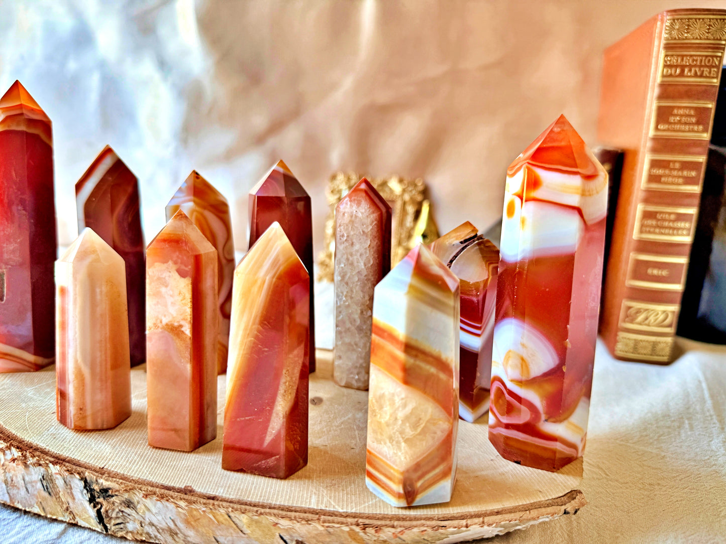 Pointe Agate Sardonyx naturelle