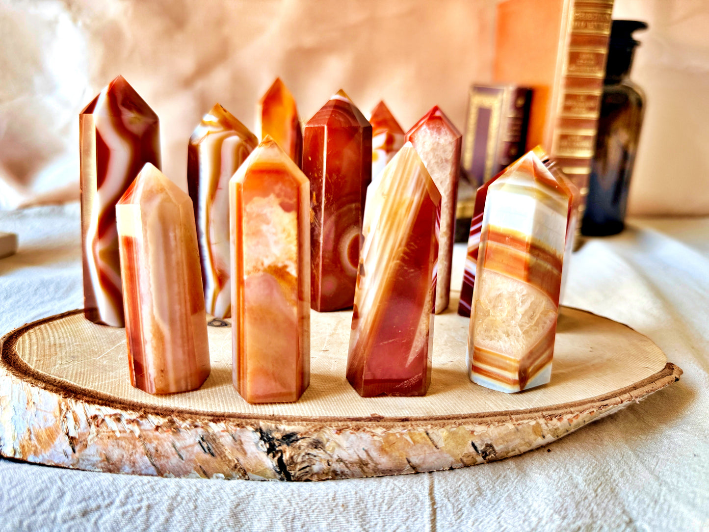 Pointe Agate Sardonyx naturelle