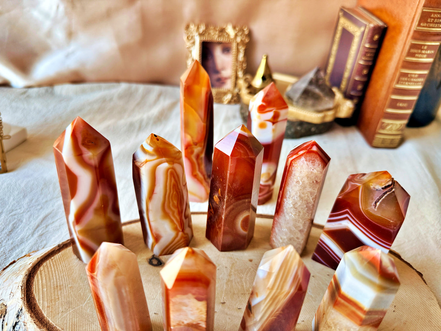 Pointe Agate Sardonyx naturelle