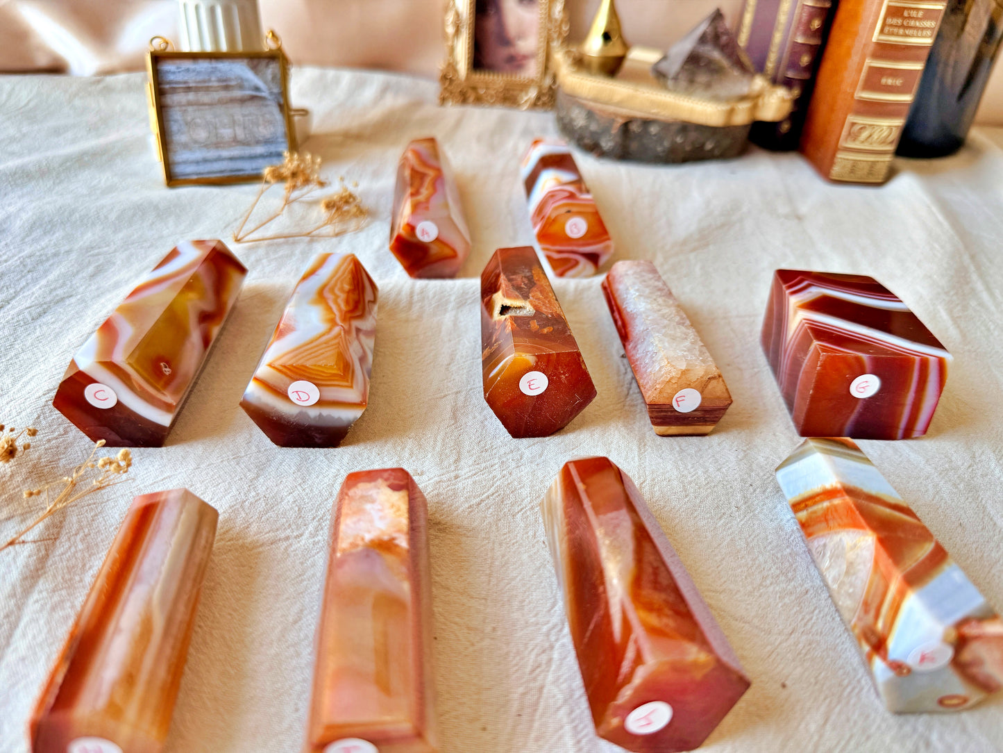 Pointe Agate Sardonyx naturelle