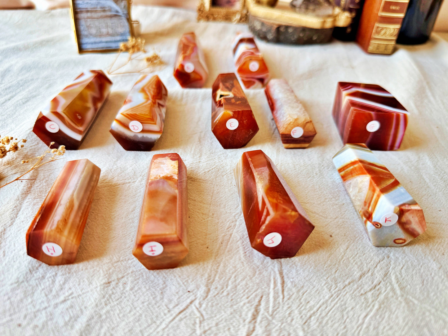 Pointe Agate Sardonyx naturelle