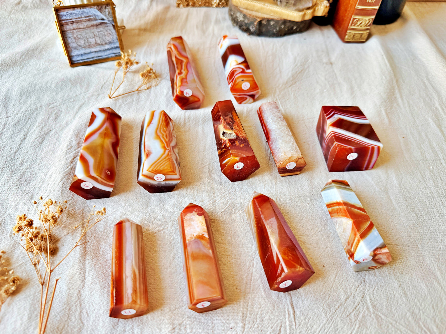 Pointe Agate Sardonyx naturelle