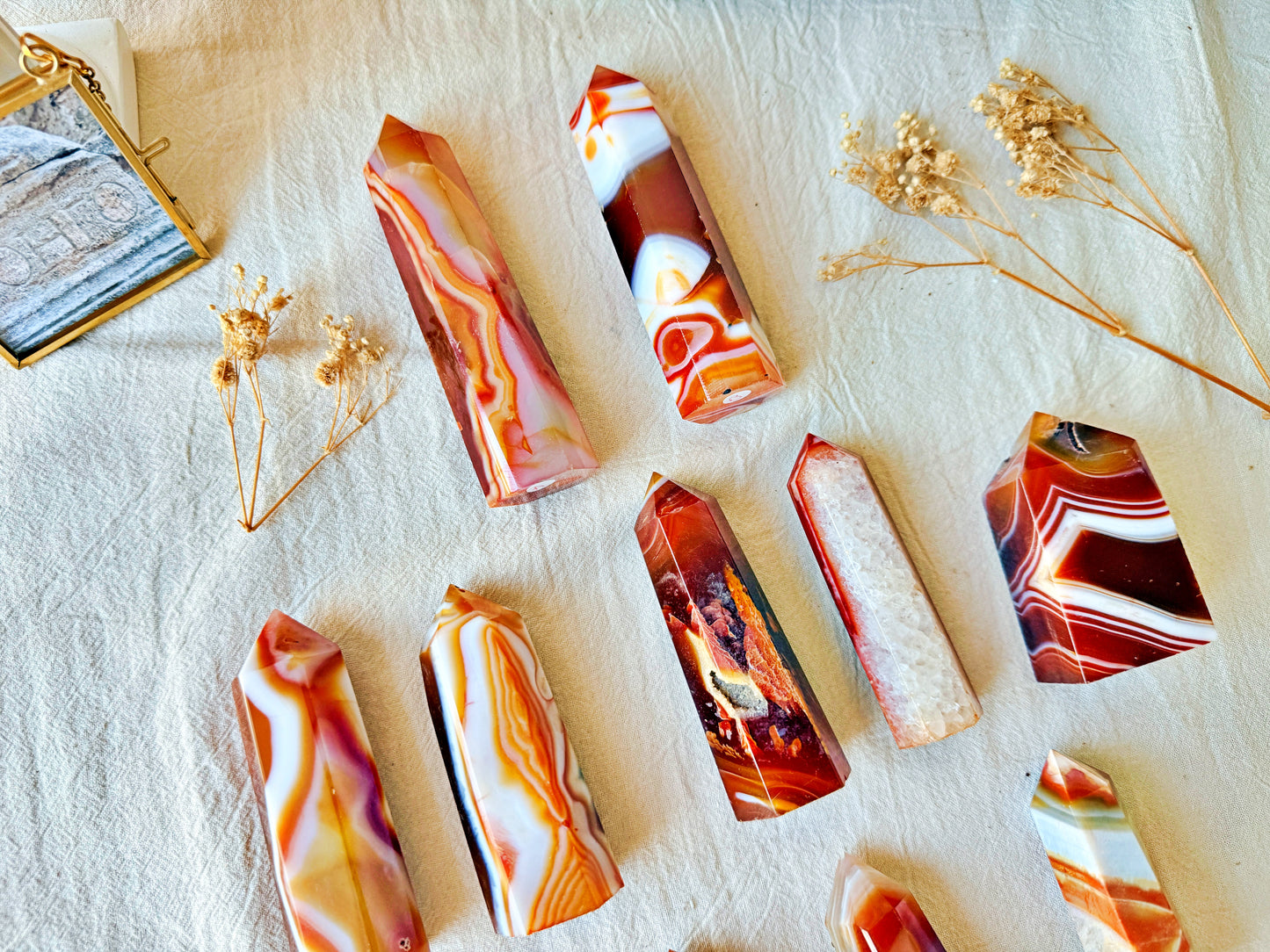 Pointe Agate Sardonyx naturelle