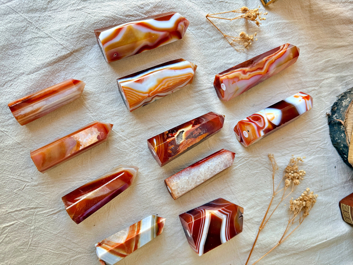 Pointe Agate Sardonyx naturelle