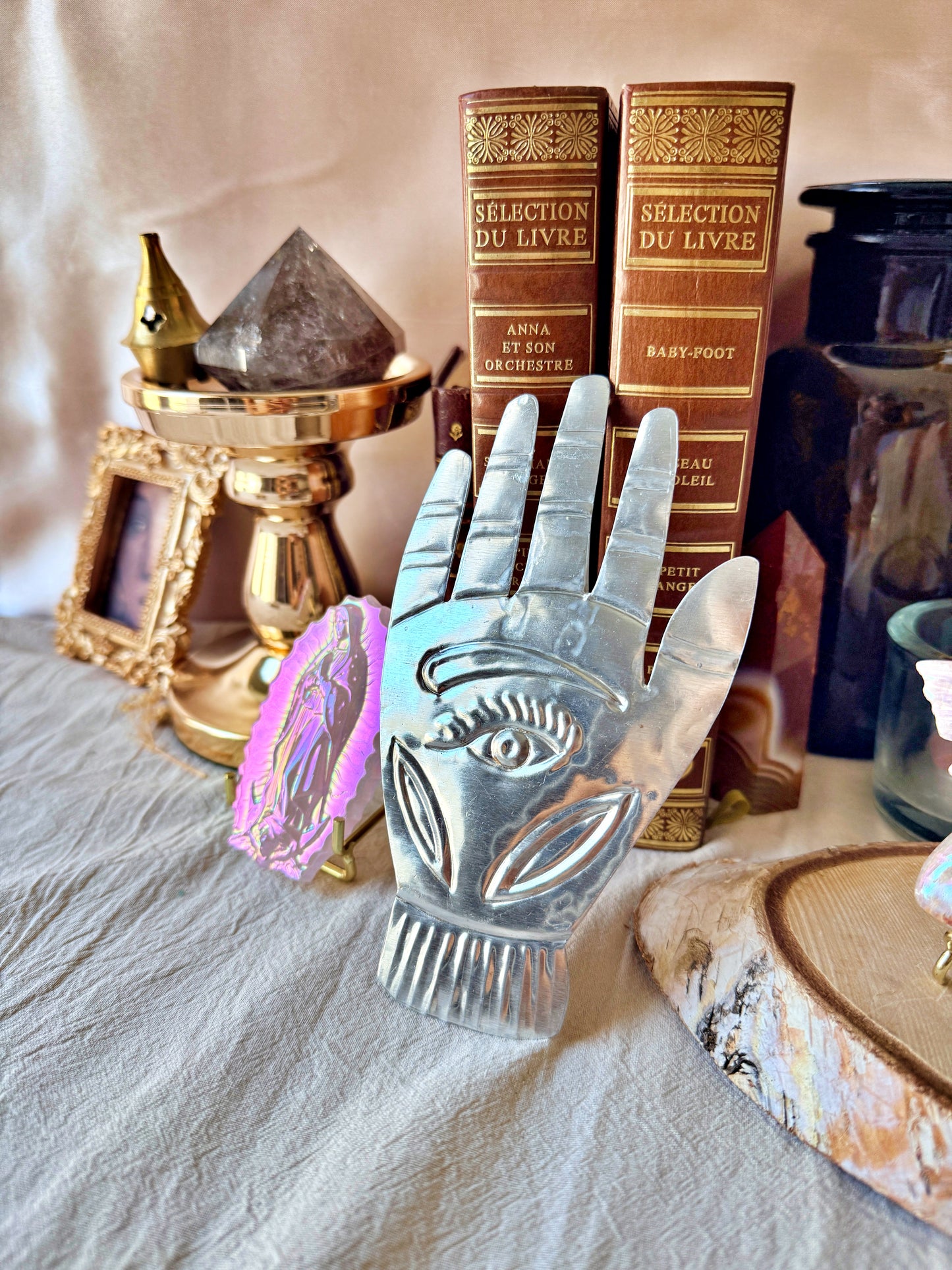 Main votive avec Œil de la Providence – Fabriquée au Mexique