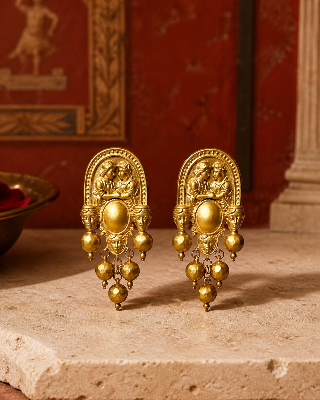 Boucles d’oreilles Hieros Gamos — Inspiration Pompéi
