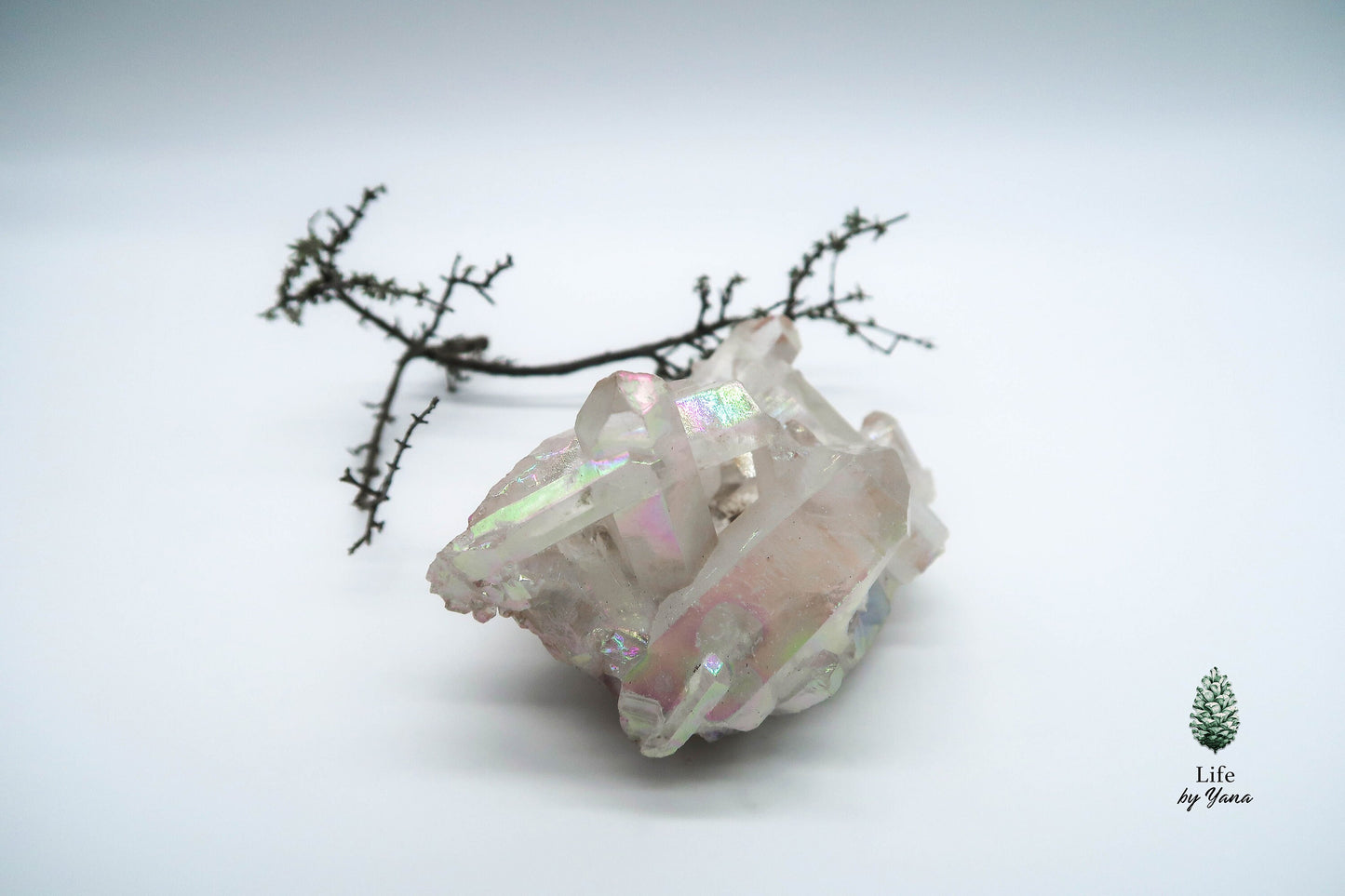 Brazilian Rock Crystal Cluster - Platinum Reinforcement