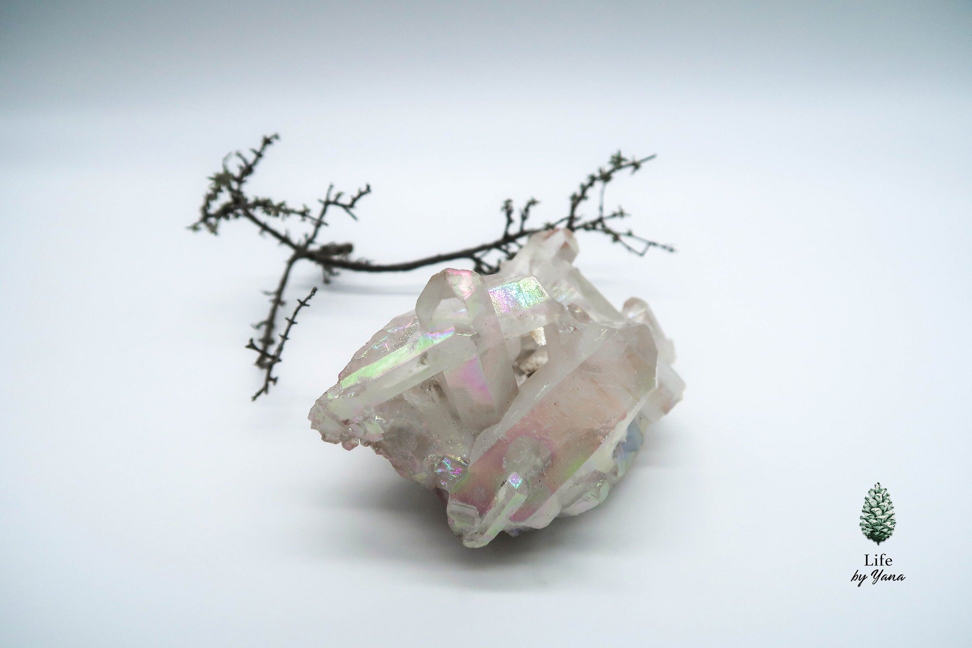Brazilian Rock Crystal Cluster - Platinum Reinforcement