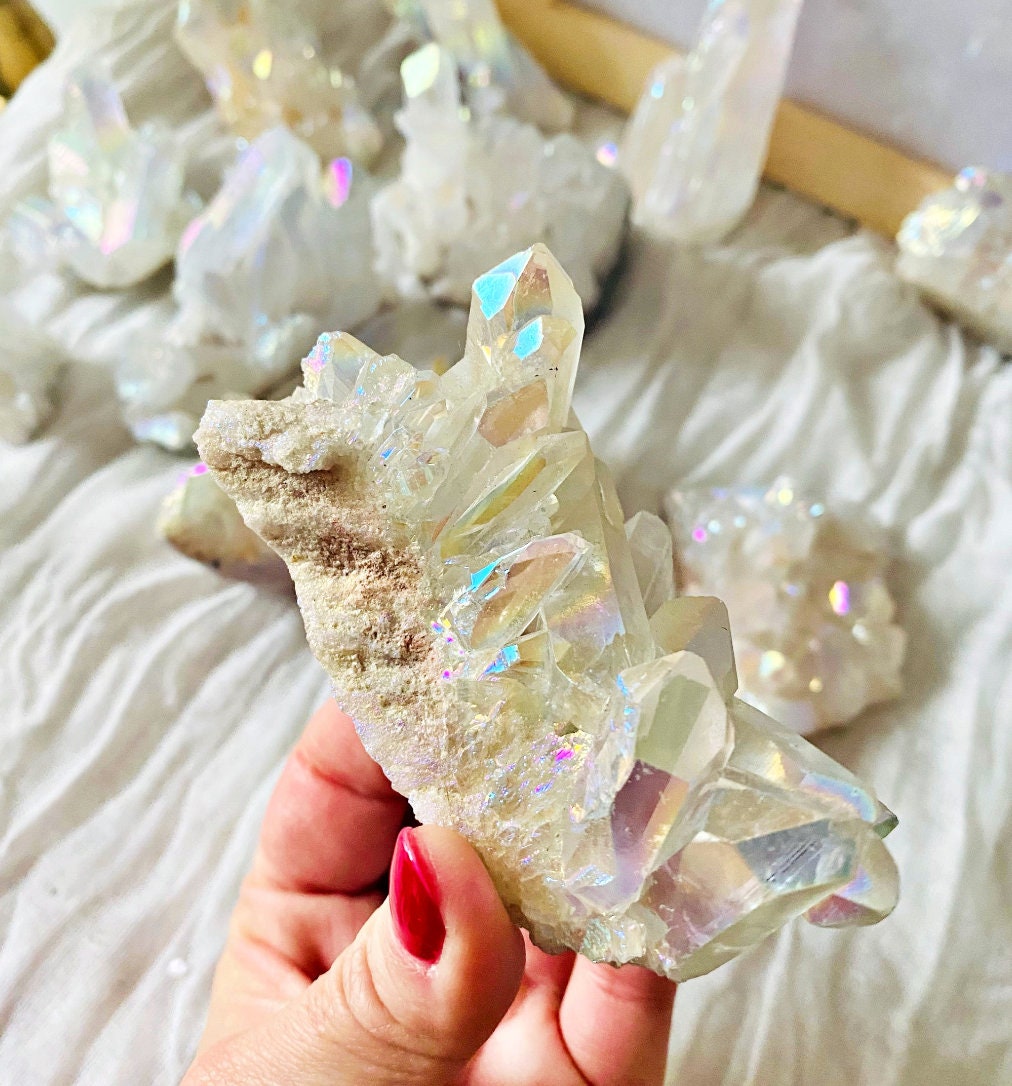 Brazilian Rock Crystal Cluster - Platinum Reinforcement