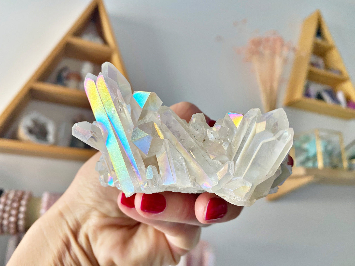 Brazilian Rock Crystal Cluster - Platinum Reinforcement