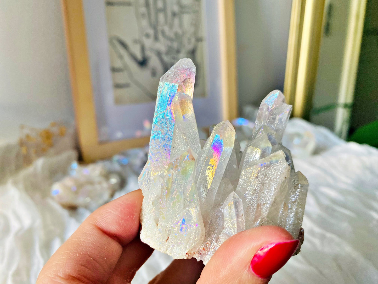 Brazilian Rock Crystal Cluster - Platinum Reinforcement