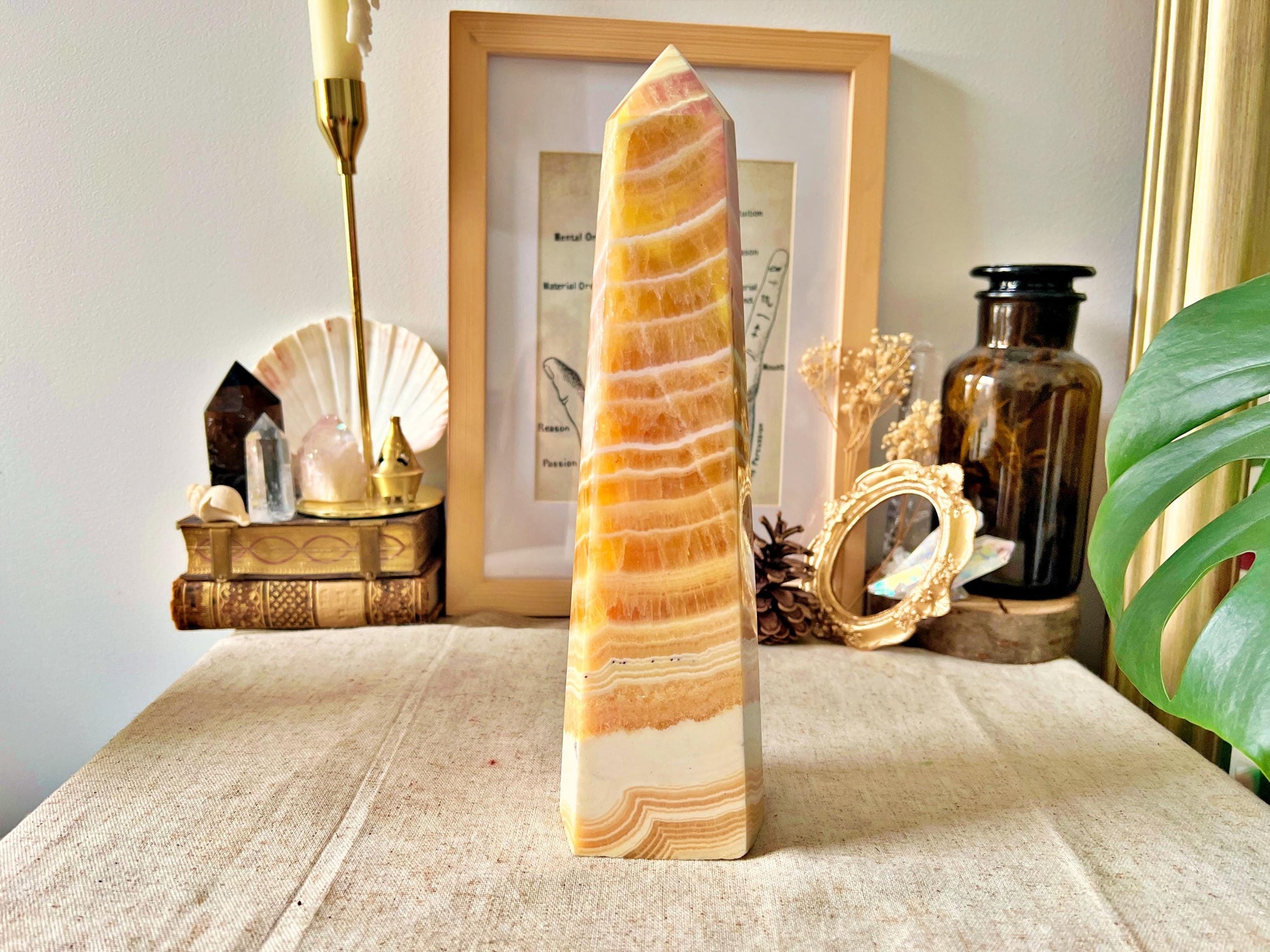 Pointe d’Agate Miel Aura Massive 2KG
