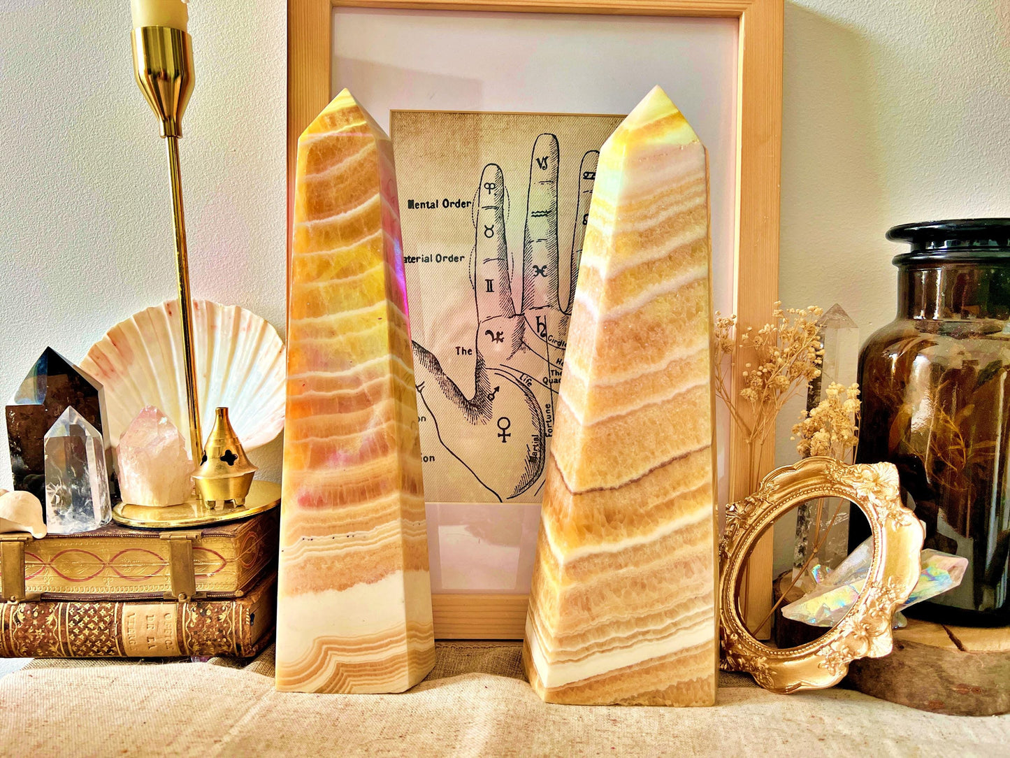 Pointe d’Agate Miel Aura Massive 2KG