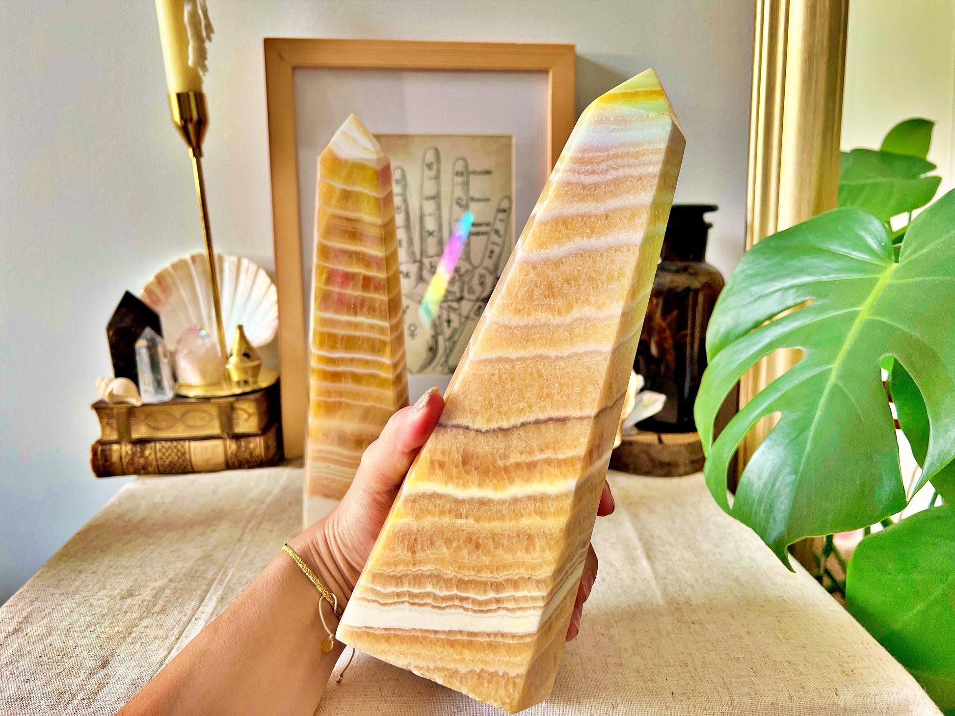 Pointe d’Agate Miel Aura Massive 2KG