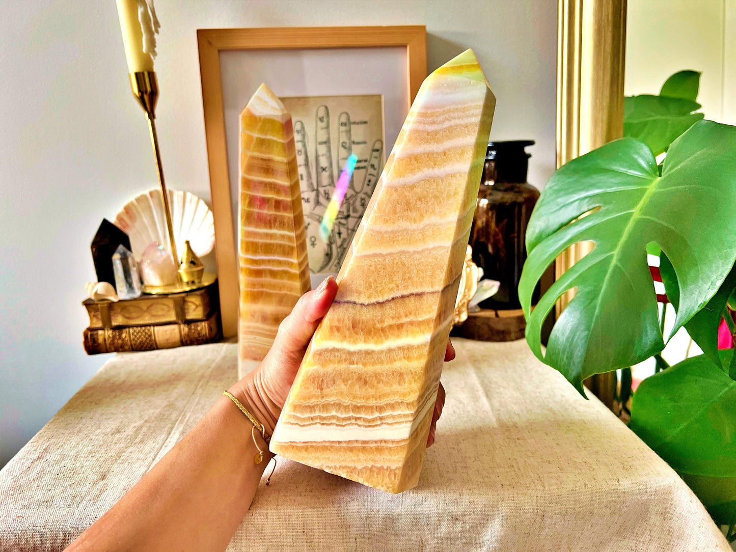 Pointe d’Agate Miel Aura Massive 2KG