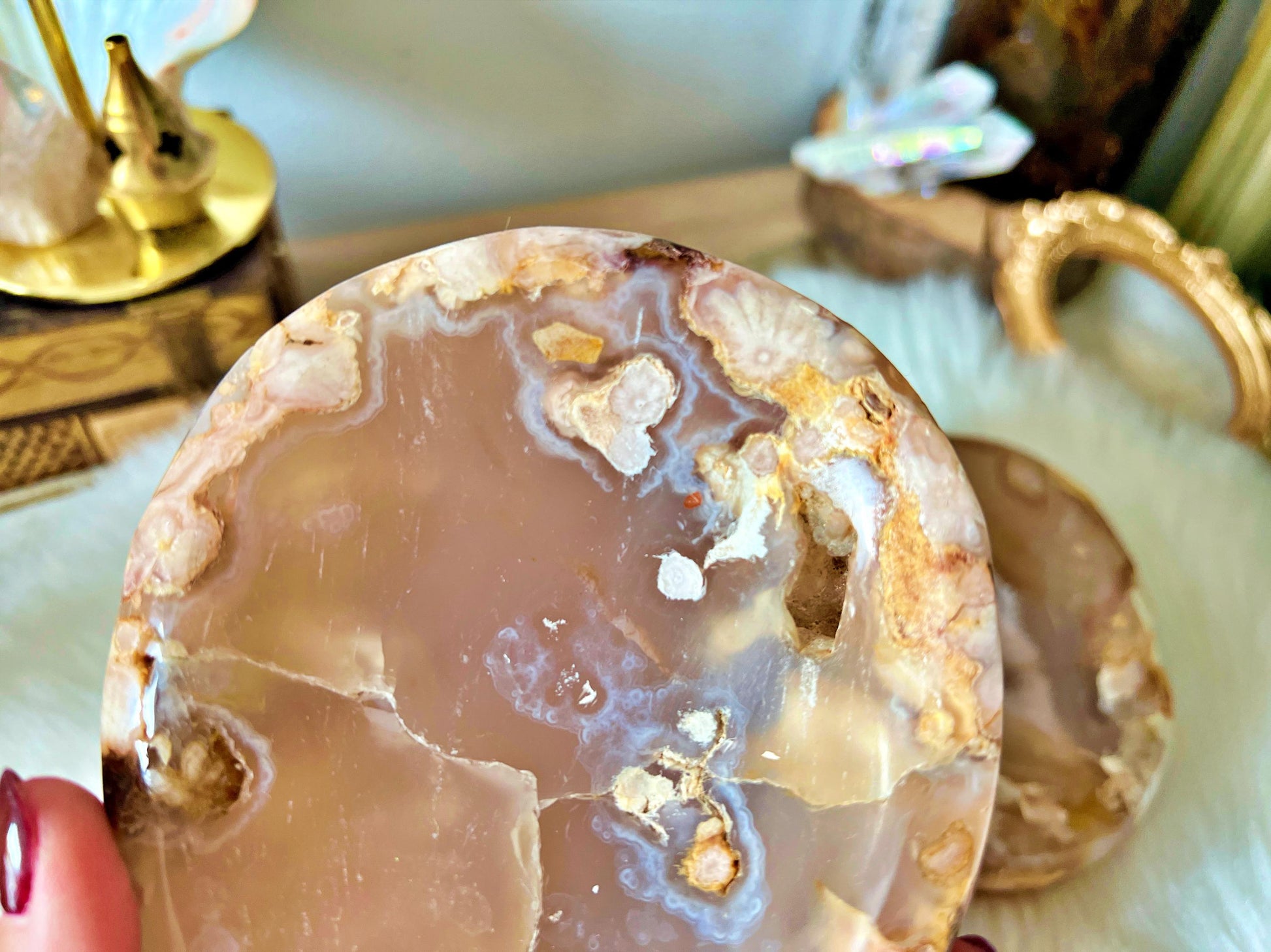 Bol en Agate Fleur de Cerisier - Qualité et Épaisseur