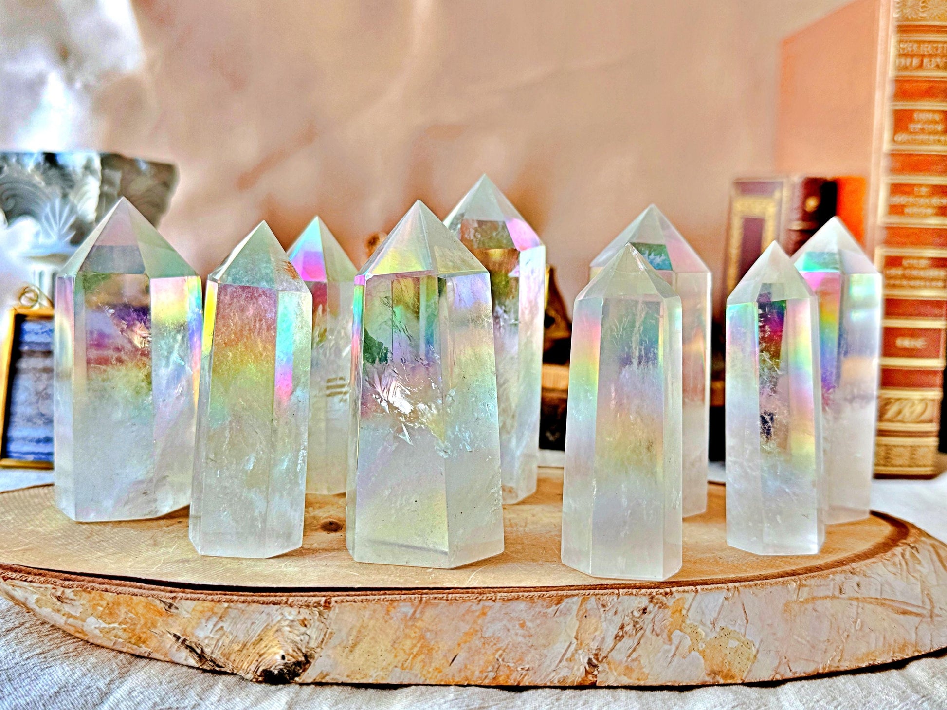 Pointe de Cristal d'Aura Opale